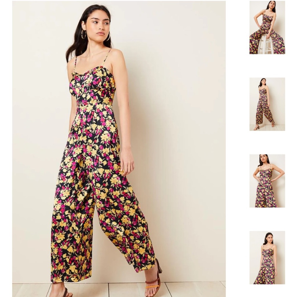 NWT Bellissima Blooms Valerie Jumpsuit - Black Floral XS